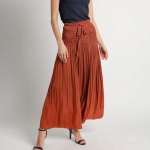 Anthropologie Kroes Knit Tiered Maxi Skirt